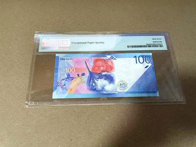 【Blue Auction】✨世界纸币精拍第460期【精】 【AA】秘鲁 2019年100索尔  PMG67EPQ 高分 