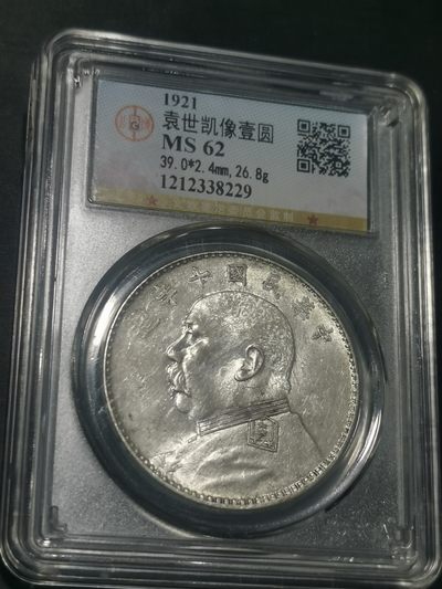 天下钱庄国内外钱币全场保真欢迎参拍 - 公博评级MS62十年大头