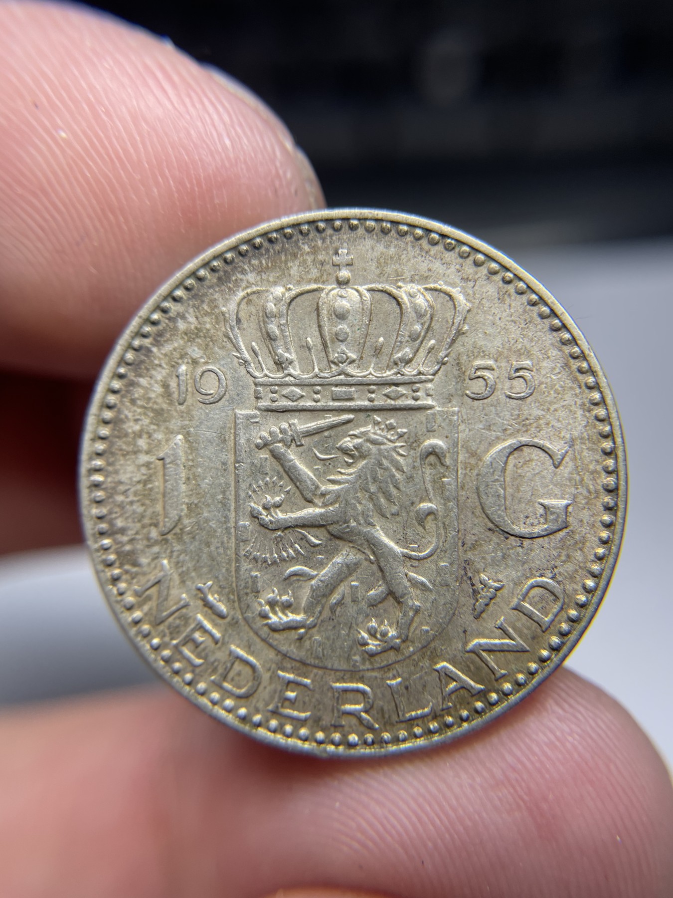 2024年集古藏今外币拍卖第四期-第2场—（总第32拍） 1955年荷兰1盾银币