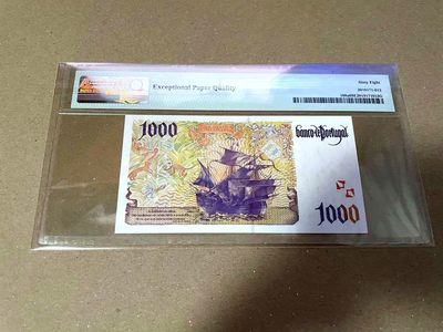 【Blue Auction】✨世界纸币精拍第460期【精】 【a版】葡萄牙 1996年1000埃斯库多 PMG68EPQ 超高分