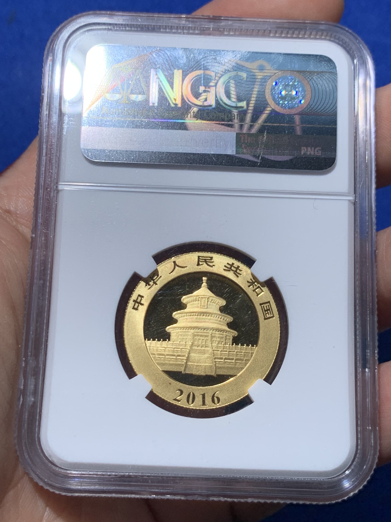 《竞宝斋》第257场-周日，周一 2场连拍 (全场包邮) NGC MS69 中国熊猫 2016年 200元 金币 15克 999金 高等级分数 亮闪闪得很漂亮