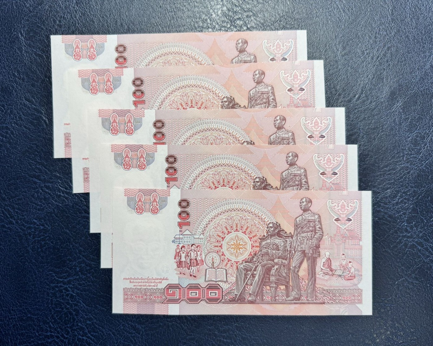 收藏联盟Quantum Auction 第337期拍卖  泰国1994年版100泰铢 品相全新UNC 号码无457 部分为号码数二