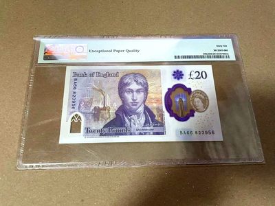 【Blue Auction】✨世界纸币精拍第460期【精】 英国 2018年20镑 PMG66EPQ