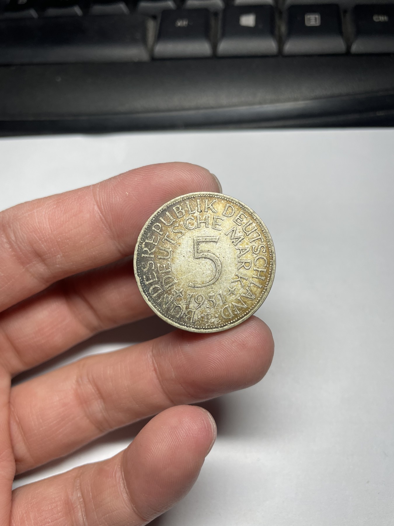 2024年集古藏今外币拍卖第四期-第2场—（总第32拍） 1951年德国5马克银币