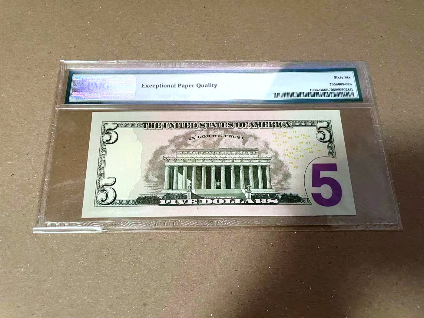 【Blue Auction】✨世界纸币精拍第460期【精】 美国 2013年5美金 PMG66EPQ