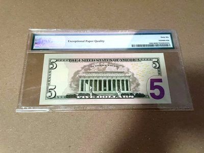 【Blue Auction】✨世界纸币精拍第460期【精】 美国 2013年5美金 PMG66EPQ