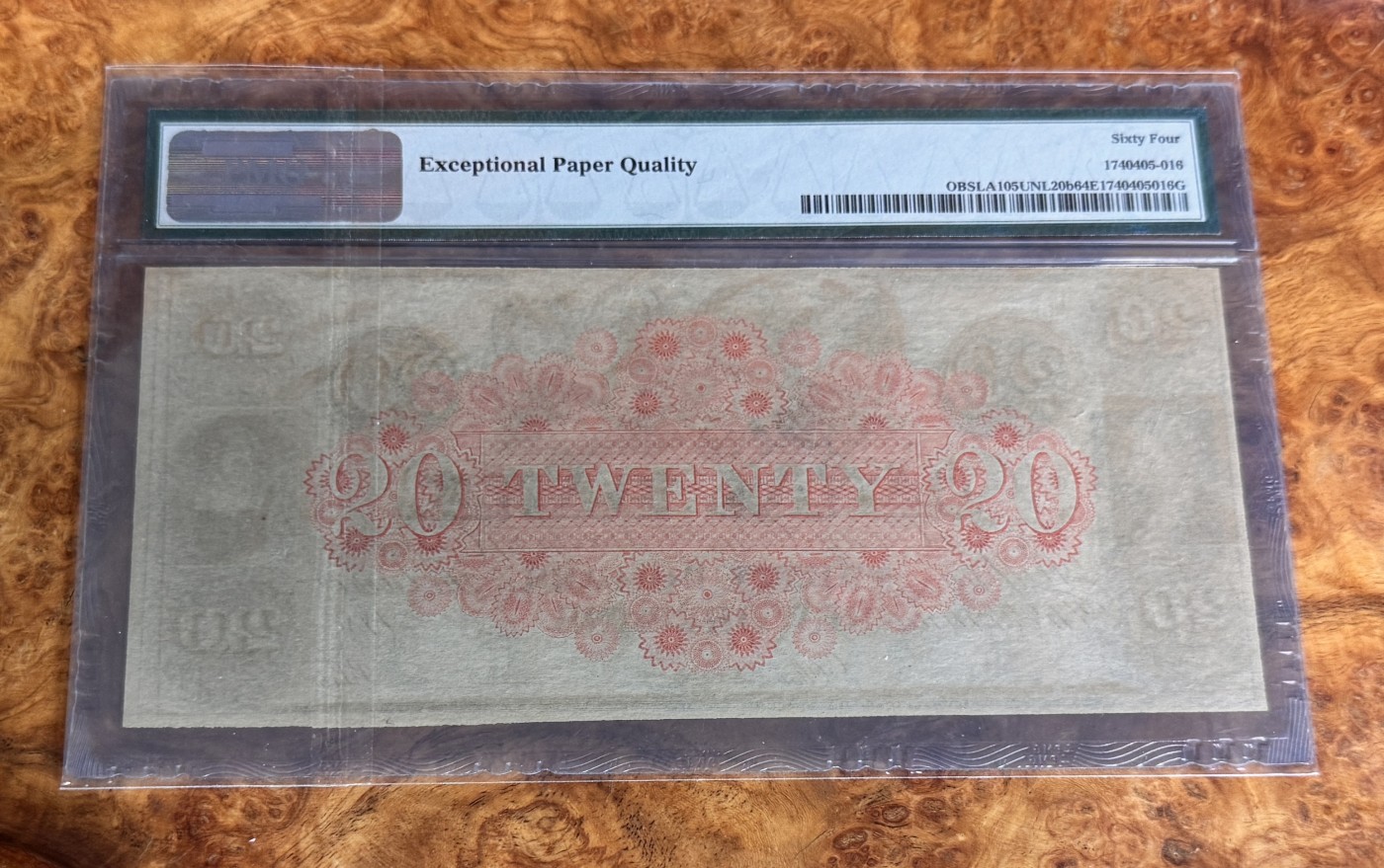 Chase Auction 第27期 - - 外钞、民国钞和人民币混合场！ 1840年美国新奥尔良20美元，PMG64e！
