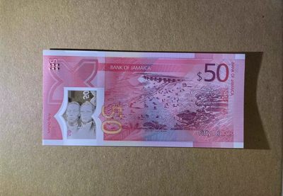 【Blue Auction】✨世界纸币精拍第460期【精】 【AA】牙买加 2022年50元 塑料钞 全新UNC