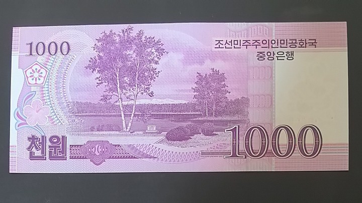 朝鲜2008年1000元2000元5000元 全0号 样钞(样票 票样) 亚洲纸币 实物图 UNC
