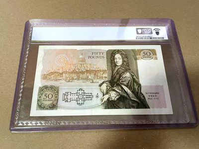 【Blue Auction】✨世界纸币精拍第460期【精】 【A01】英国 D序列 1991-93年50镑 PCGS35 