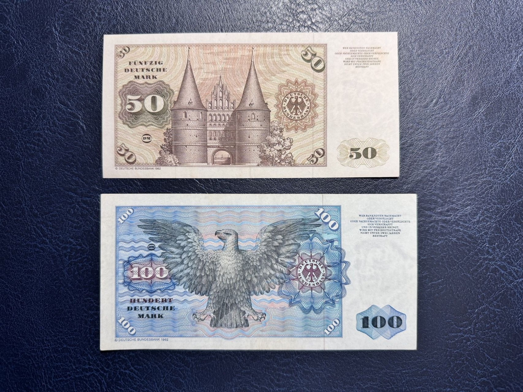 收藏联盟Quantum Auction 第337期拍卖  德国联邦1980年50和100马克 非全新 品相如图 