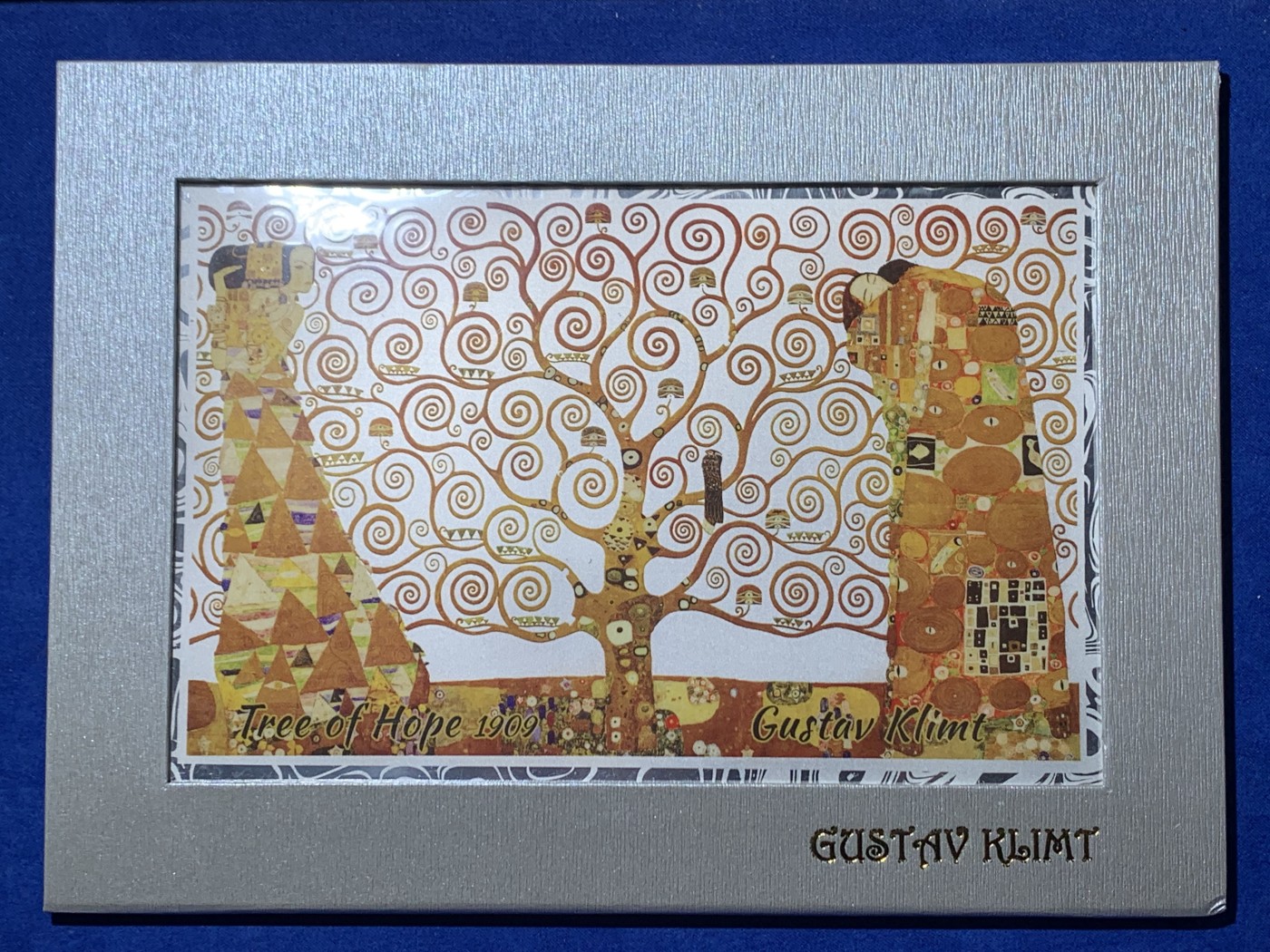 《竞宝斋》第257场-周日，周一 2场连拍 (全场包邮) 库克2019年发行的世界名画克里姆特作品《生命之树》彩色精制银钞 限量888枚 送桌面展示框架 市价850+