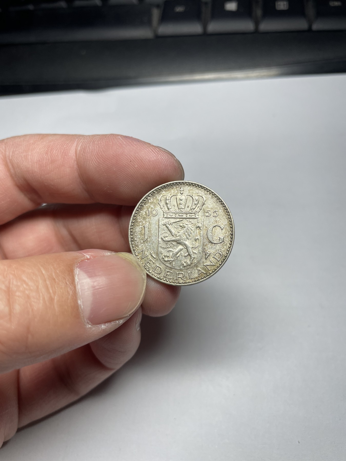 2024年集古藏今外币拍卖第四期-第2场—（总第32拍） 1955年荷兰1盾银币