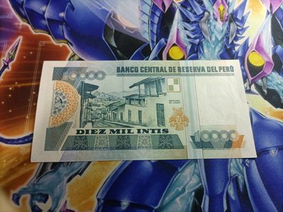 【游宝卡牌】龙年第25期 好品货币+卡牌 - 秘鲁88版 10000元 全新未使用