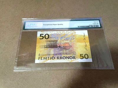 【Blue Auction】✨世界纸币精拍第460期【精】 瑞典 2003年50克朗 PMG66EPQ 