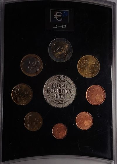 布加迪🐬～世界钱币🌾第 99 期 /  西班牙套币和散币专辑 - 西班牙🇪🇸 2001年 欧元首年版套币