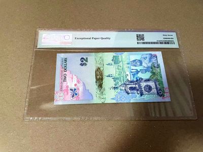 【Blue Auction】✨世界纸币精拍第460期【精】 【获奖钞 洋葱冠】百慕大 2009年2元 PMG67EPQ 高分 