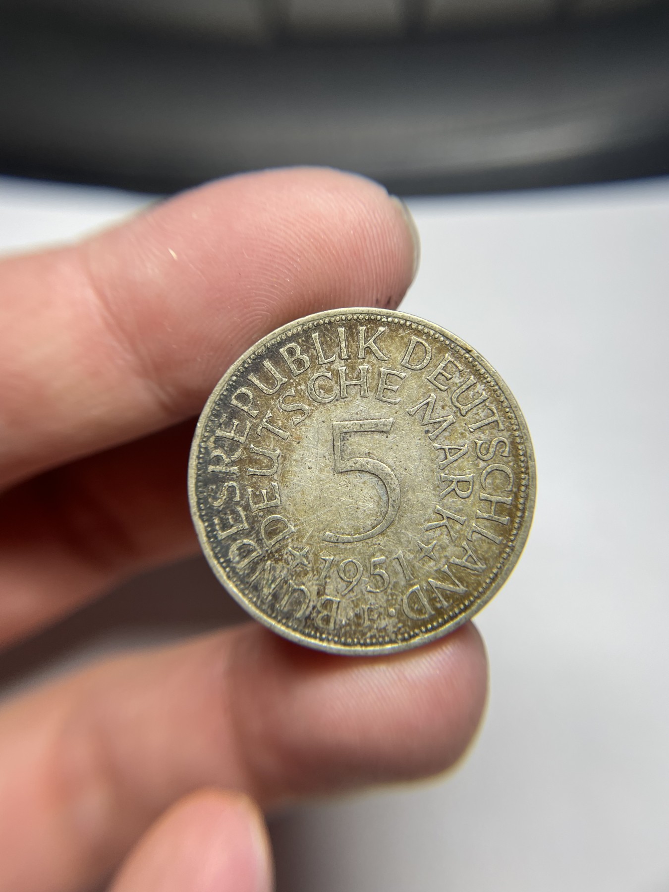 2024年集古藏今外币拍卖第四期-第2场—（总第32拍） 1951年德国5马克银币