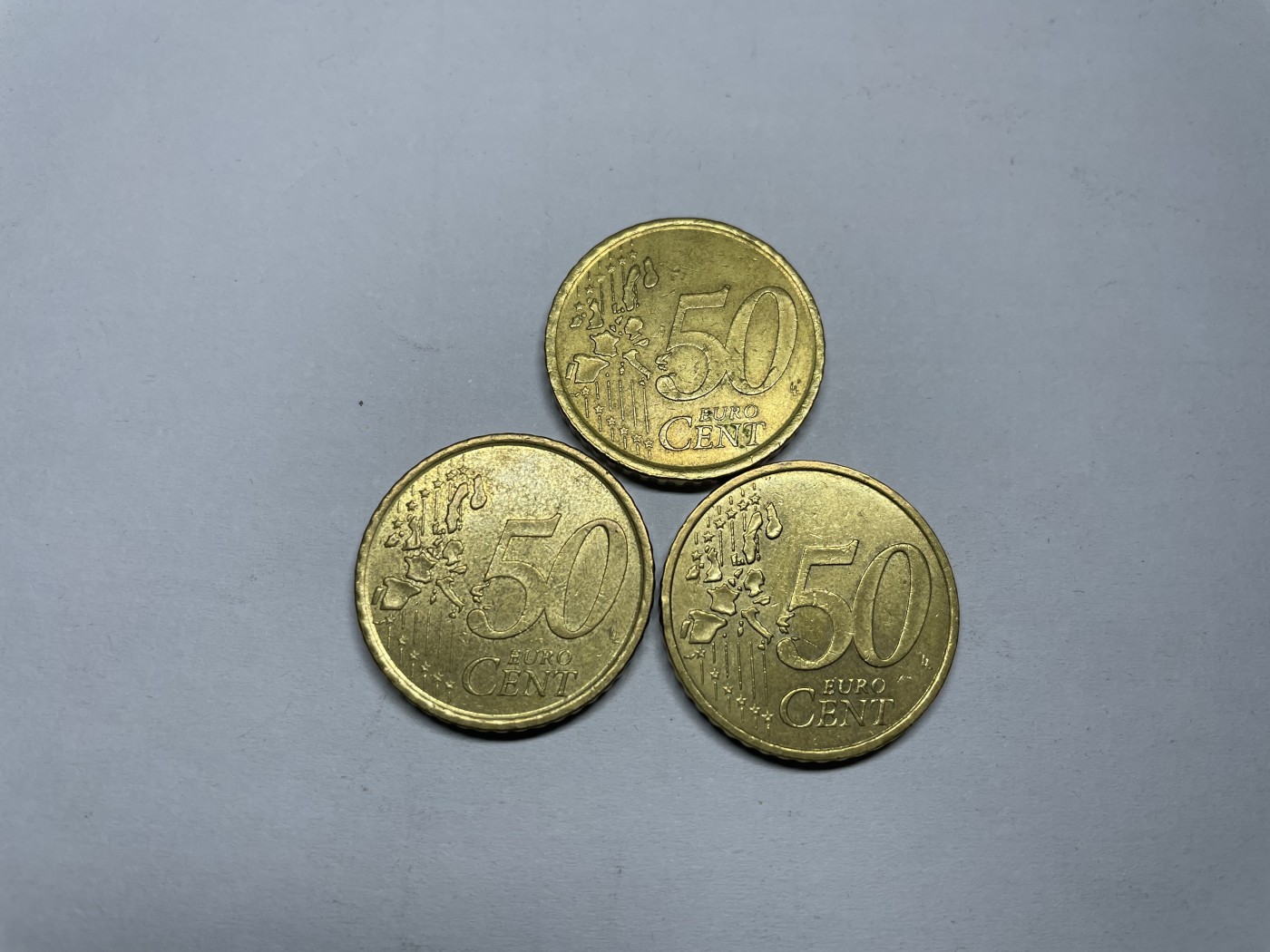 2024年集古藏今外币拍卖第四期-第2场—（总第32拍） 50欧分三枚