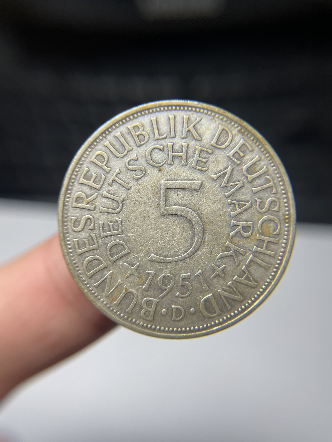 2024年集古藏今外币拍卖第四期-第2场—（总第32拍） 1951年德国5马克银币