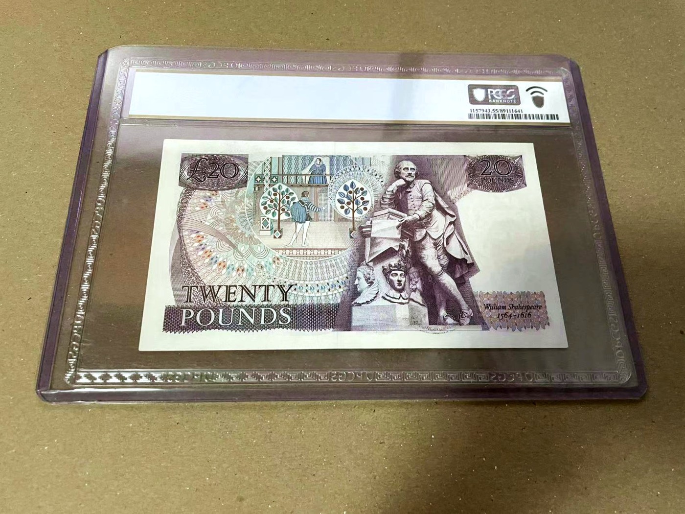 【Blue Auction】✨世界纸币精拍第460期【精】 英国 1970-91年20镑 PCGS55 