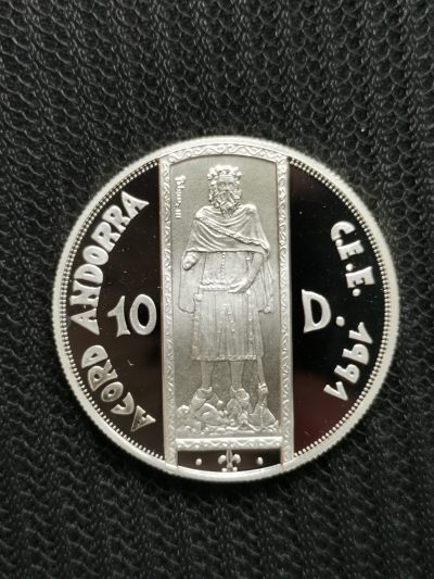 道一币馆币章第五十三场 - 安道尔1994年彼得三世大帝1埃居精制纪念银币 31.47g 925S