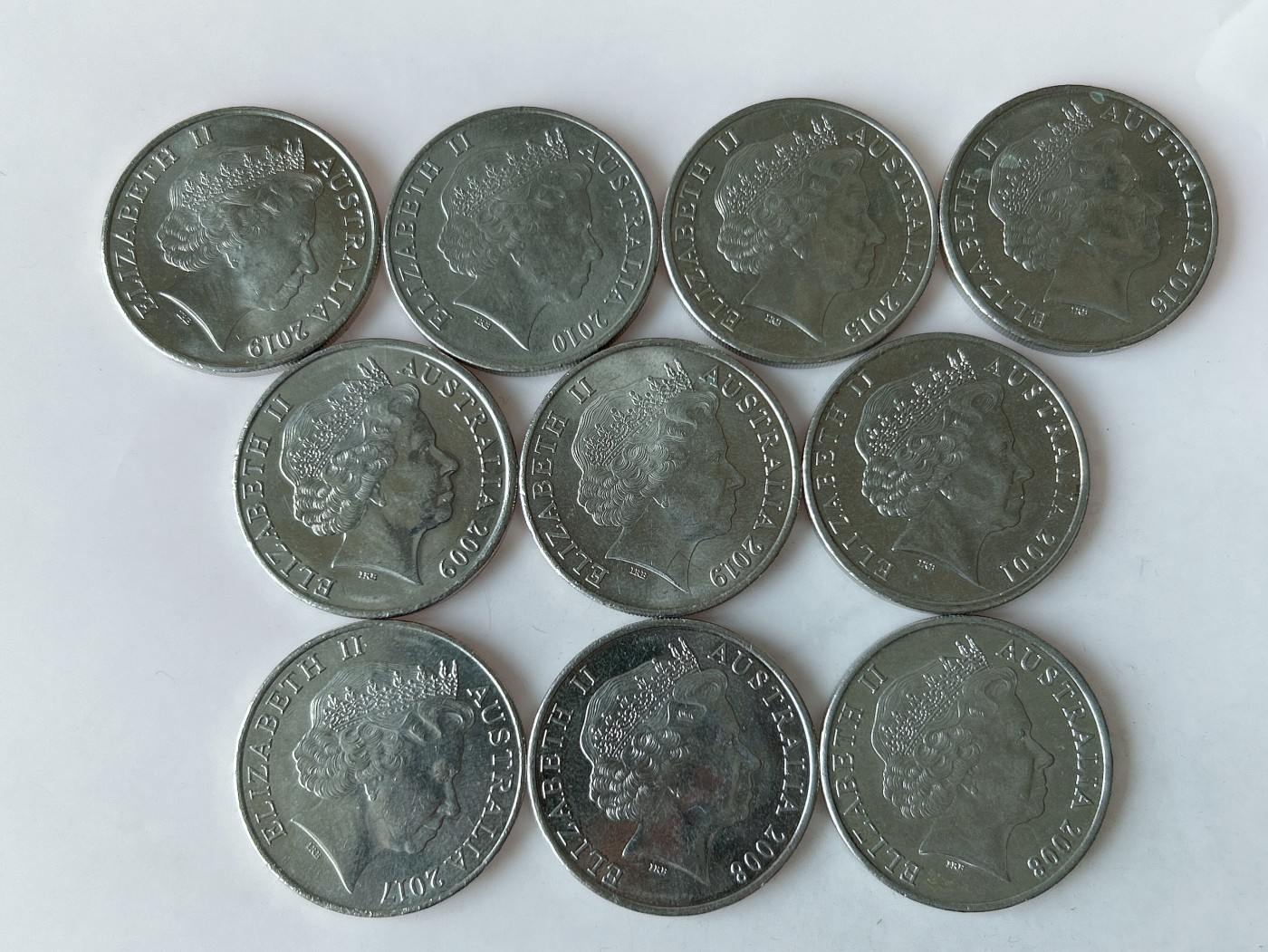 第一海外回流一元起拍收藏 散币专场 第78期 澳大利亚20分 伊丽莎白女王老年版 鸭嘴兽