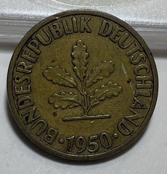 神仙姐姐散币好品专场第二十八期（无佣金满邮自动发出 1950 年德国 10 芬尼