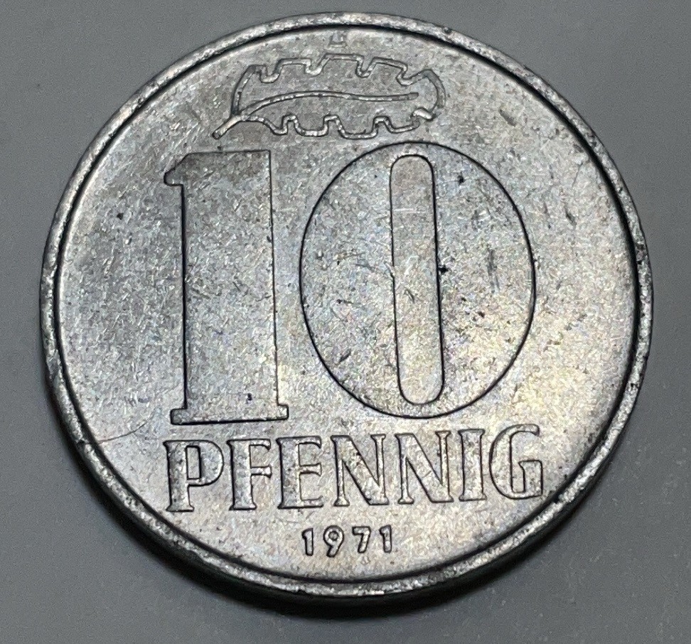 神仙姐姐散币好品专场第二十八期（无佣金满邮自动发出 1971 年东德 10 盆尼