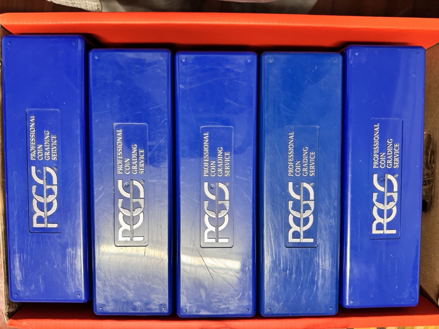 收藏联盟Quantum Auction 第337期拍卖  PCGS硬币装盒5个 非全新 