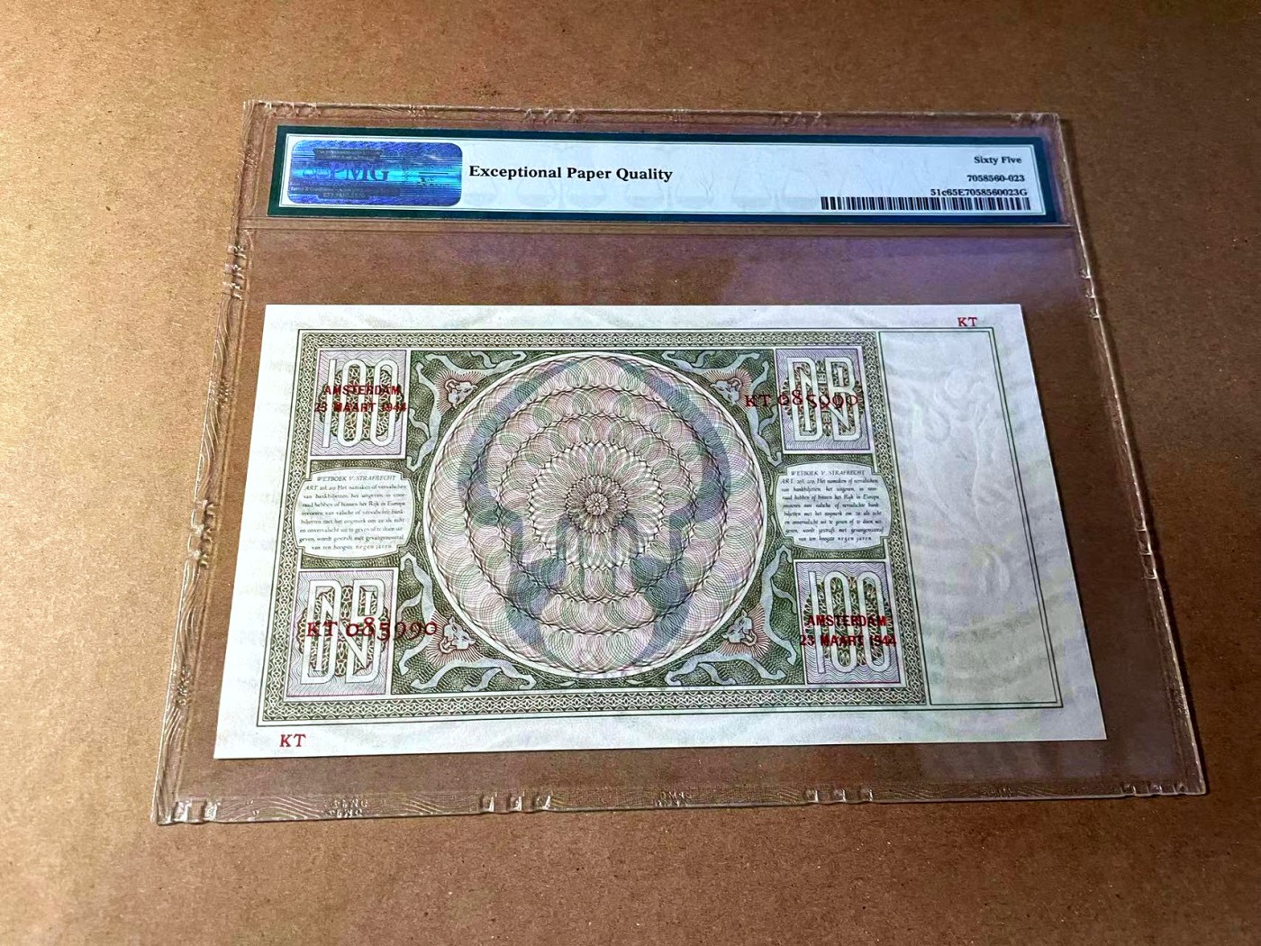 【Blue Auction】✨世界纸币精拍第461期【精】  【无47】荷兰 1942-44年100盾 PMG65EPQ 