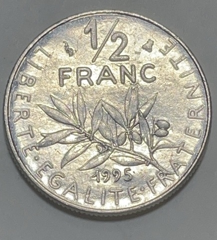 神仙姐姐散币好品专场第二十八期（无佣金满邮自动发出 1992 年法国半法郎