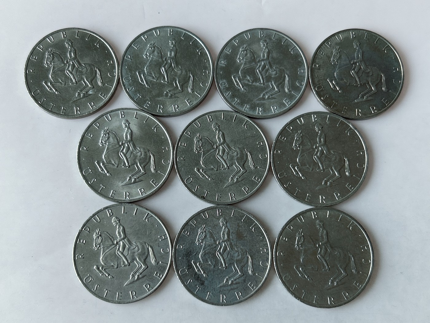 第一海外回流一元起拍收藏 散币专场 第78期 奥地利年5先令 利皮扎纳马 10枚