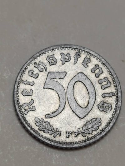 燕姐换藏第80拍 德国1939年50芬尼铝币