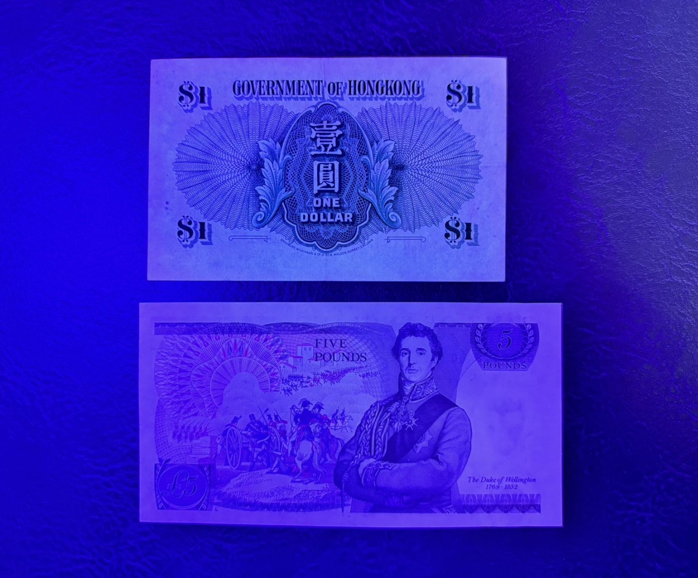 收藏联盟Quantum Auction 第337期拍卖  香港政府1956年1元和英国5镑 品相分别为XF和AU- 