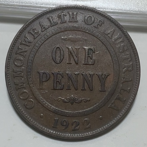 神仙姐姐散币好品专场第二十八期（无佣金满邮自动发出 1922 年澳大利亚大一便士