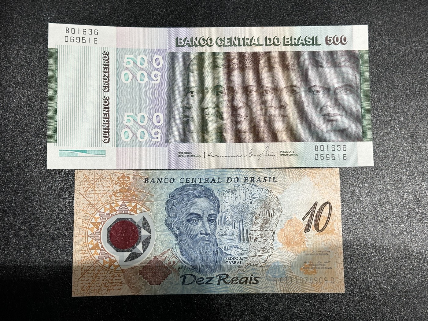 《外钞收藏家》第三百五十六期（美洲纸币专场） 巴西独立纪念钞、发现巴西塑料纪念钞，各1枚 全新