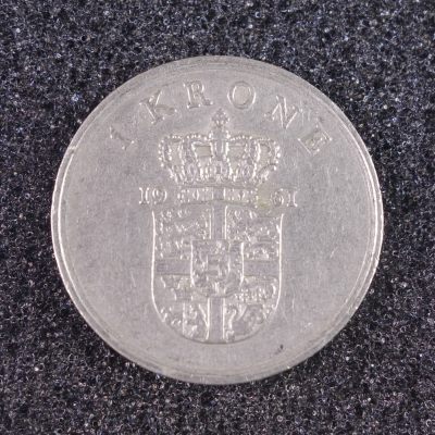 天业钱币散币、银币拍卖第34次专场 全场0元起拍0佣金，欢迎围观参拍 - 丹麦1961年1克朗