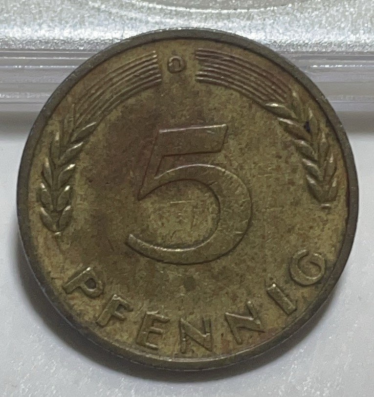 神仙姐姐散币好品专场第二十八期（无佣金满邮自动发出 1950 年德国 5 芬尼