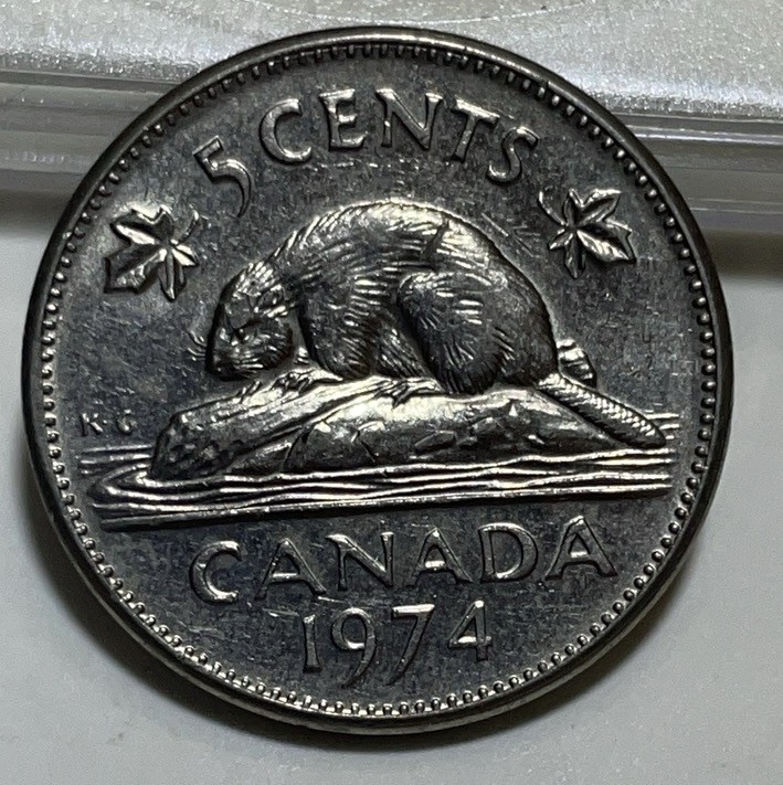 神仙姐姐散币好品专场第二十八期（无佣金满邮自动发出 1974 年加拿大 5 分