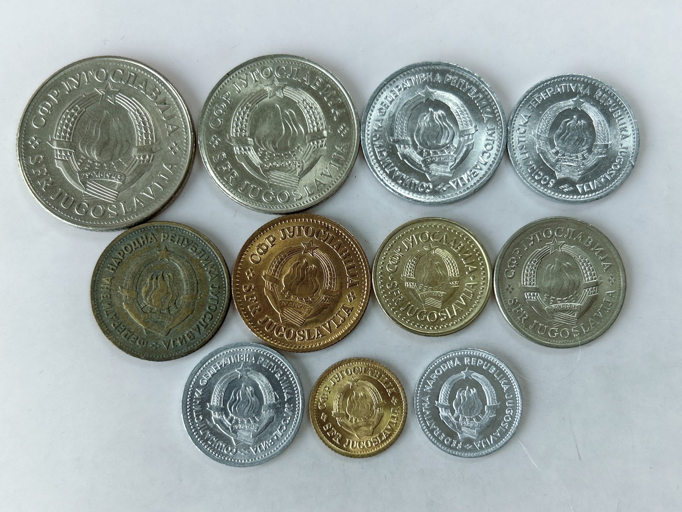 第一海外回流一元起拍收藏 散币专场 第78期 南斯拉夫硬币 11枚 无重复