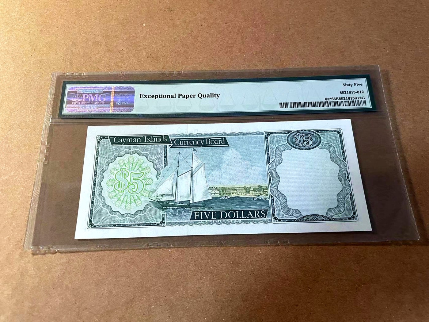 【Blue Auction】✨世界纸币精拍第461期【精】 【Z/1冠补号少见 无47】开曼群岛 1974年5元 高冠女王 PMG65EPQ 