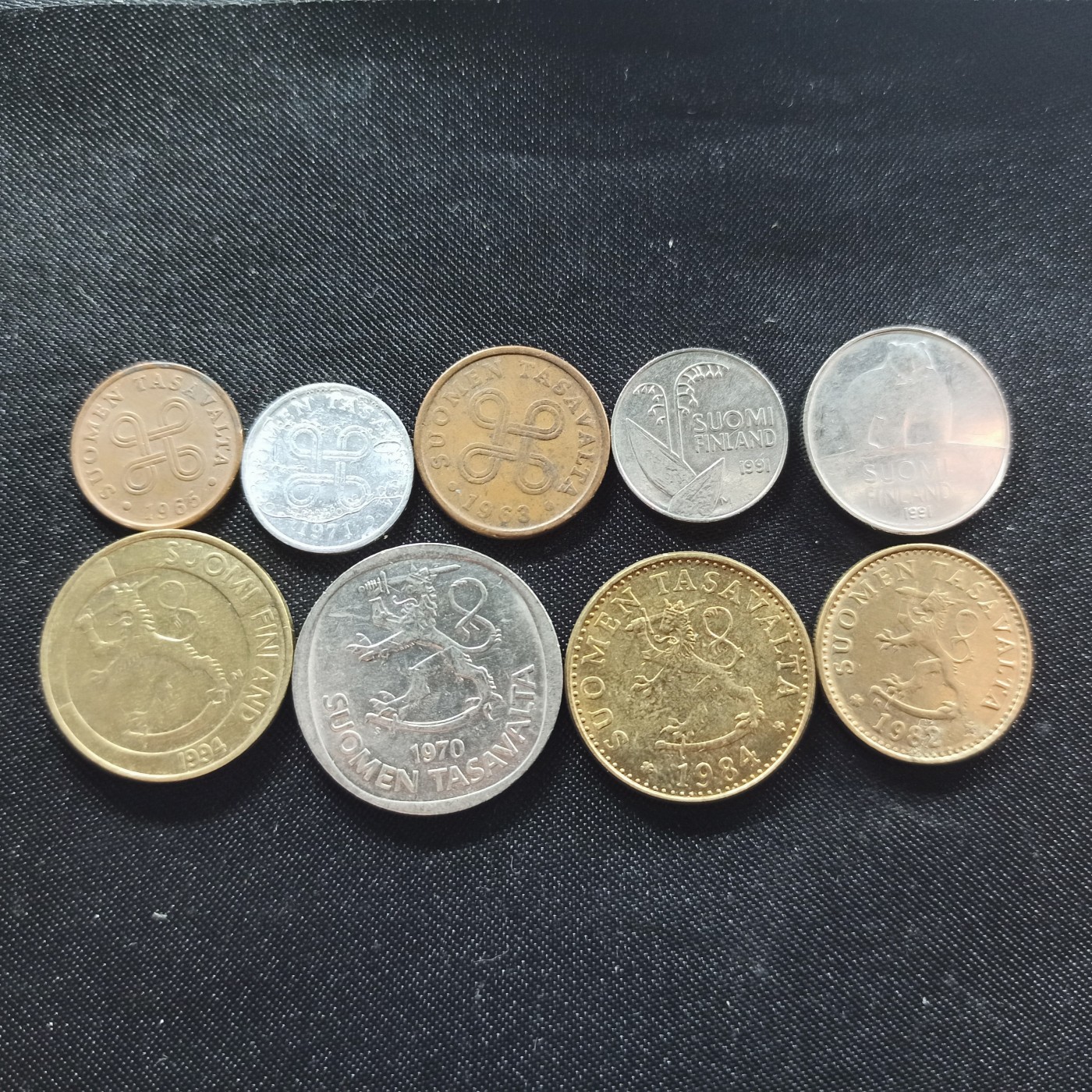 邮泉阁限时拍卖第一场 各国硬币专场 芬兰9枚