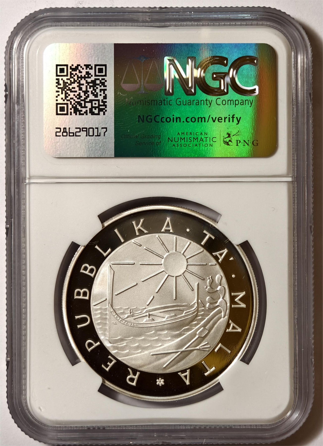 紫瑗钱币——第350期拍卖 马耳他 1981年 国际儿童年 5磅 银币 NGC PR69 UC