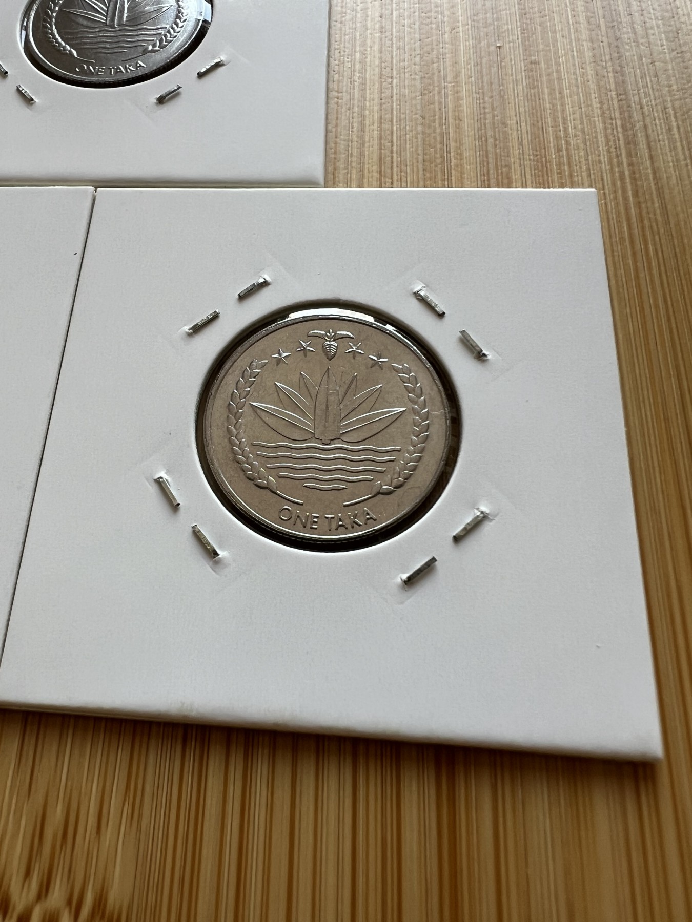  88元包顺丰 外国银币 散币 孟加拉国父穆吉布·拉赫曼3枚全新