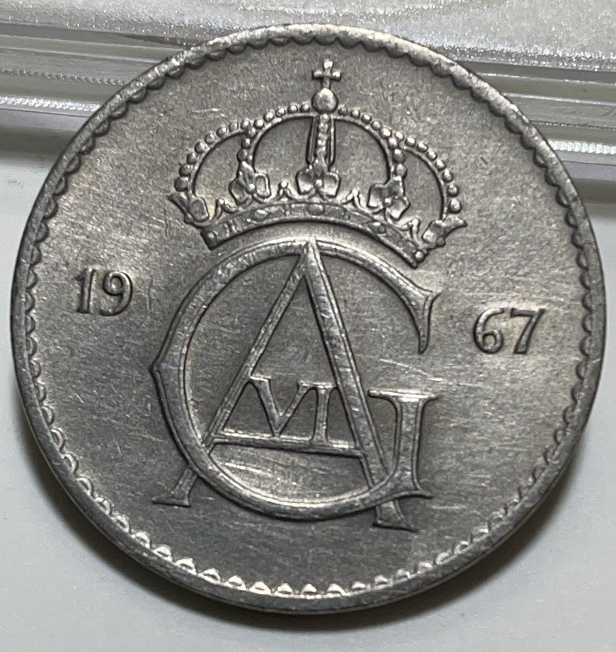 神仙姐姐散币好品专场第二十八期（无佣金满邮自动发出 1967 年瑞典 50 欧尔