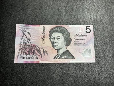 《外钞收藏家》第三百五十七期（连拍第二场） - 1997年澳大利亚5元 全新UNC 稀少测试版