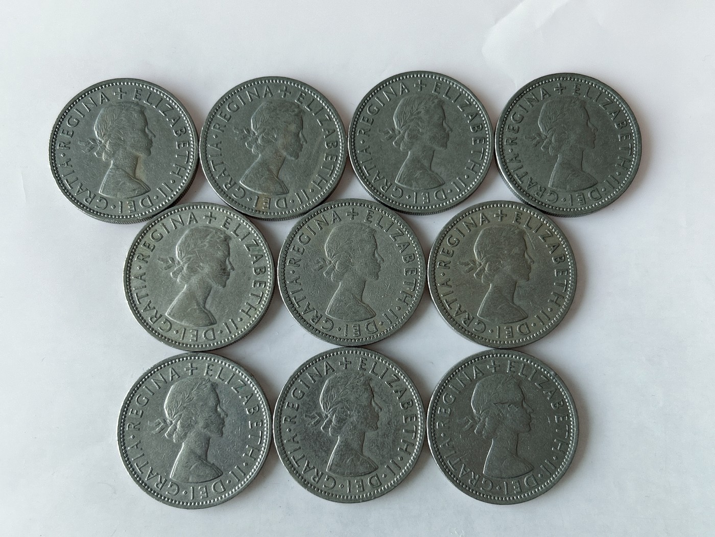 第一海外回流一元起拍收藏 散币专场 第78期 英国2先令 伊丽莎白二世 10枚