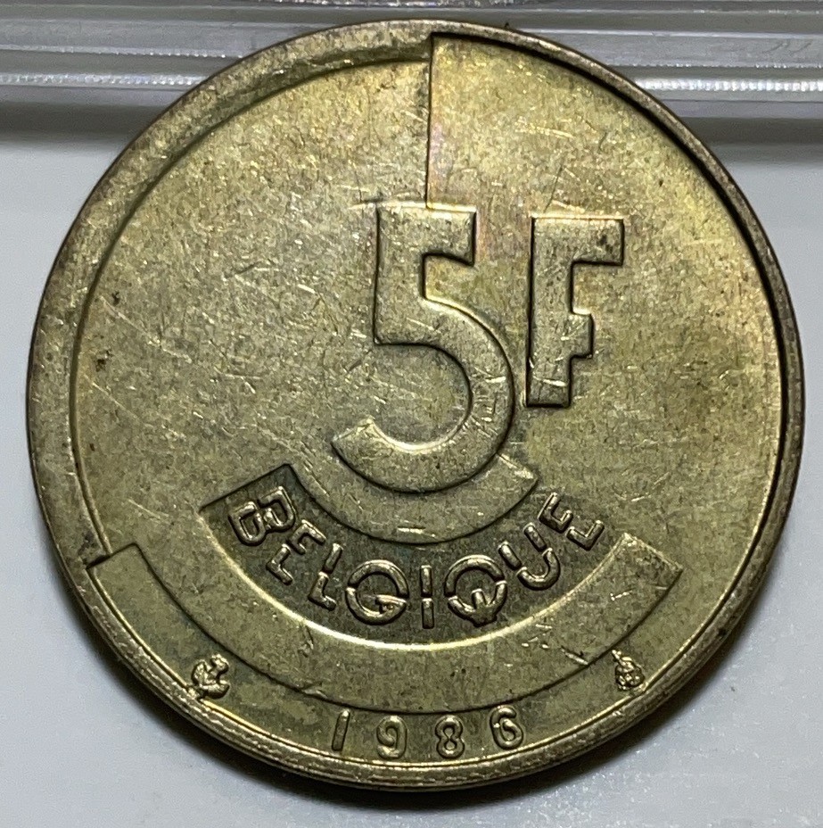 神仙姐姐散币好品专场第二十八期（无佣金满邮自动发出 1986年比利时 5 法郎