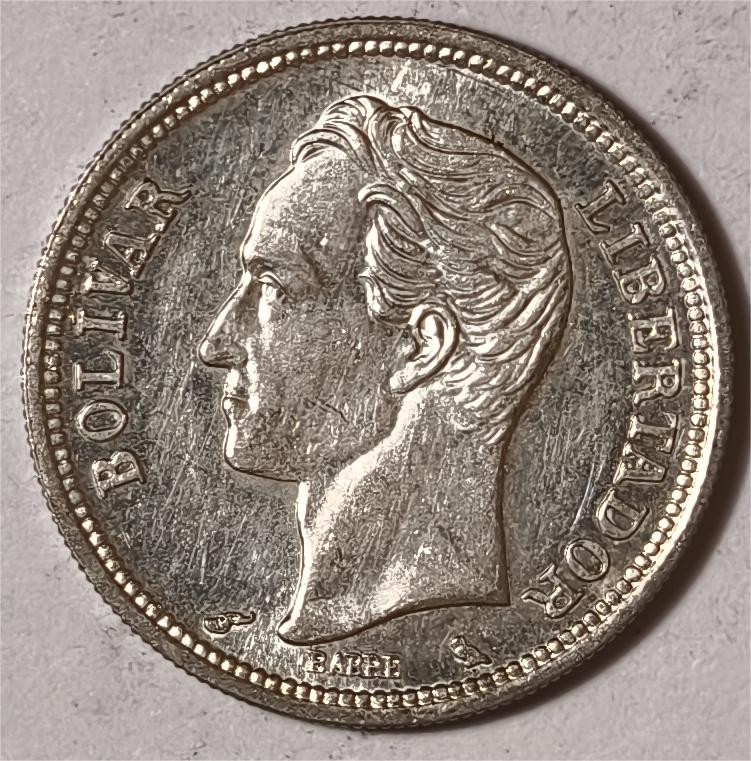 紫瑗钱币——第360期拍卖 委内瑞拉 1965年 1玻利瓦尔 5克 0.835银 UNC